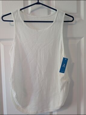 New Cupshe White Round Neck Sleeveless Cover-Up Size Small